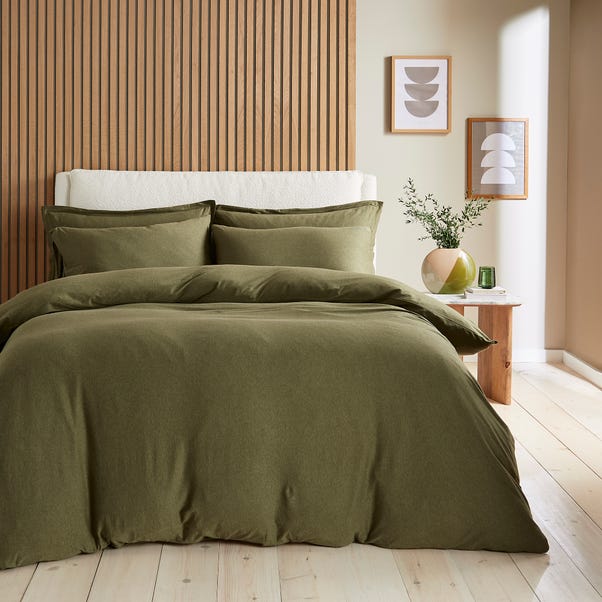  Elements Cotton Jersey Plain Duvet Cover & Pillowcase Set​