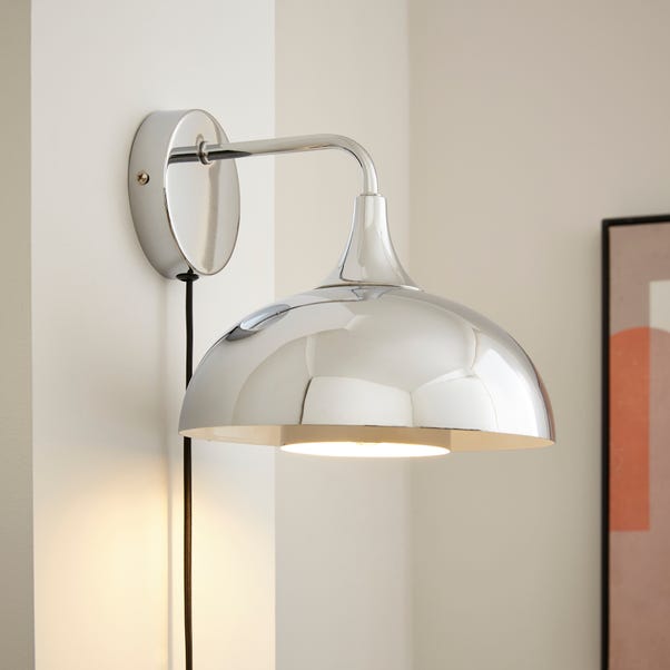  Elements Lennon 2 Tier Dome Plug In Wall Light