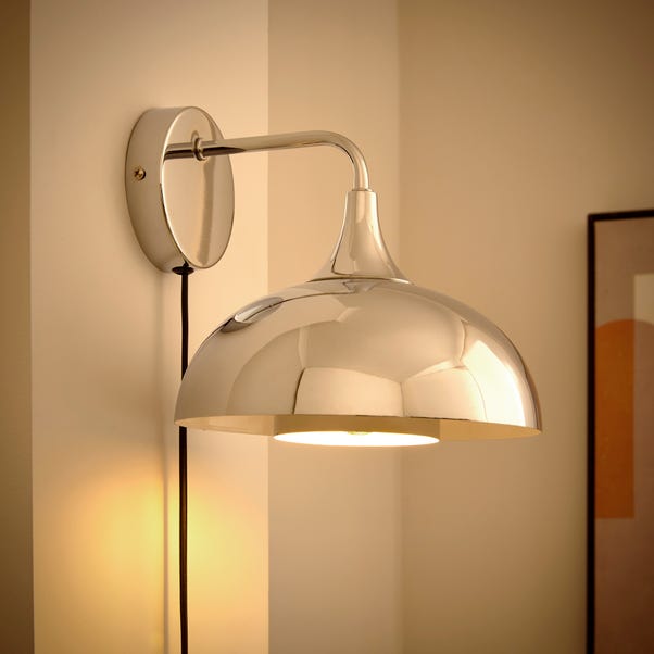  Elements Lennon 2 Tier Dome Plug In Wall Light