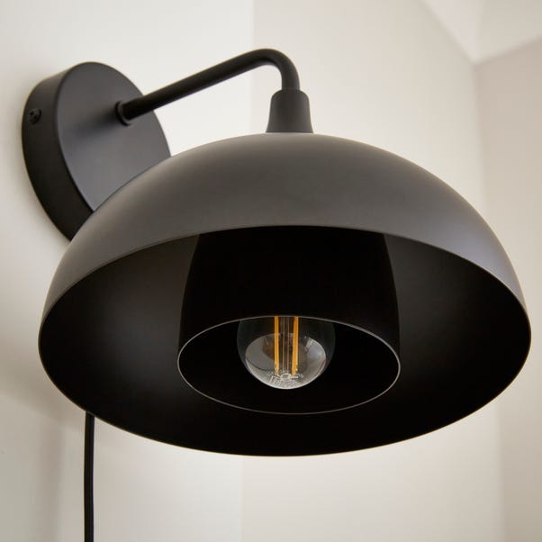  Elements Lennon 2 Tier Dome Plug In Wall Light