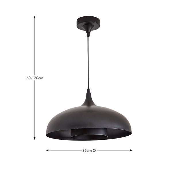  Elements Lennon 2 Tier Dome Pendant Light