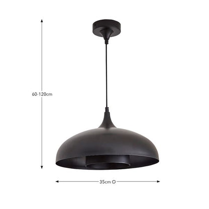  Elements Lennon 2 Tier Dome Pendant Light