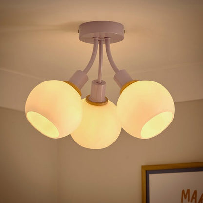 Elements Bailey 3 Light Semi Flush Ceiling Light