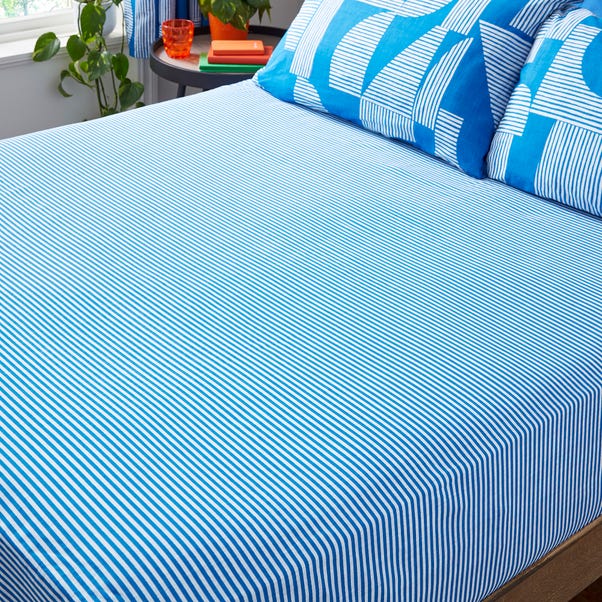  Elements Stripe 100% Cotton Fitted Sheet