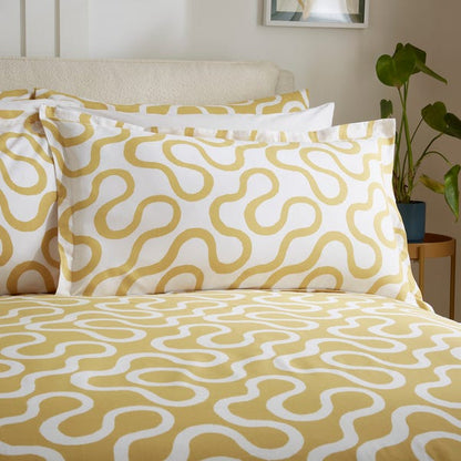  Elements Wiggins Wiggle Ochre Oxford Pillowcase