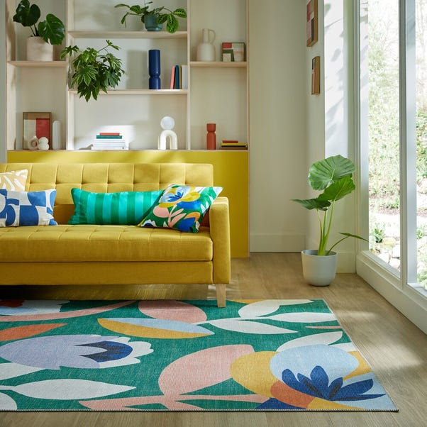  Elements Fieldsley Floral Washable Rug