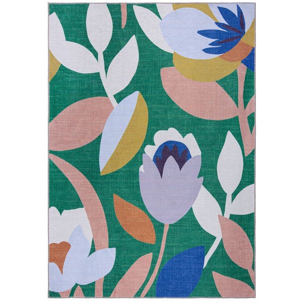  Elements Fieldsley Floral Washable Rug