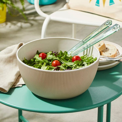  Elements Large Taupe Salad Bowl