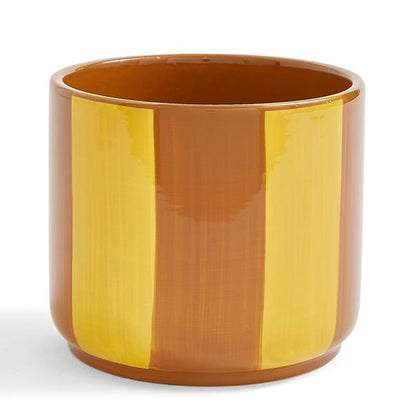  Elements Striped Ceramic Plant Pot
