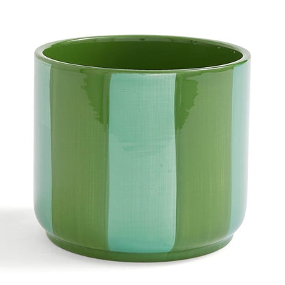  Elements Striped Ceramic Plant Pot