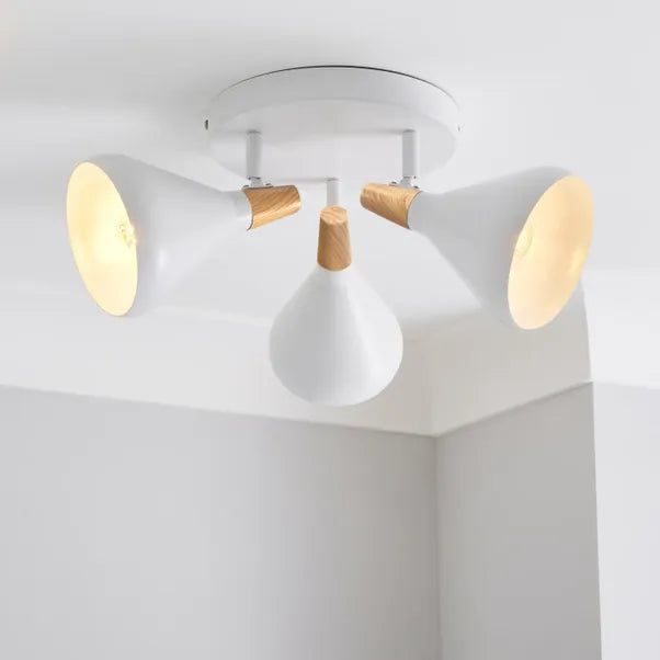  Elements Wolston 3 Light Semi Flush Spotlight